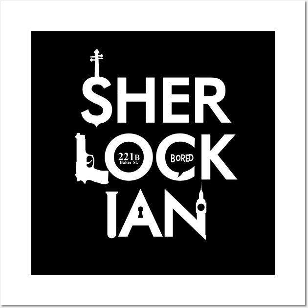 Sherlockian Black Wall Art by emodist